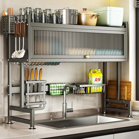 Sink Dish Drainer Drying Rack